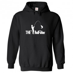 The Rodfather Classic Unisex Kids and Adults Pullover Hoodie for Fishing Lovers